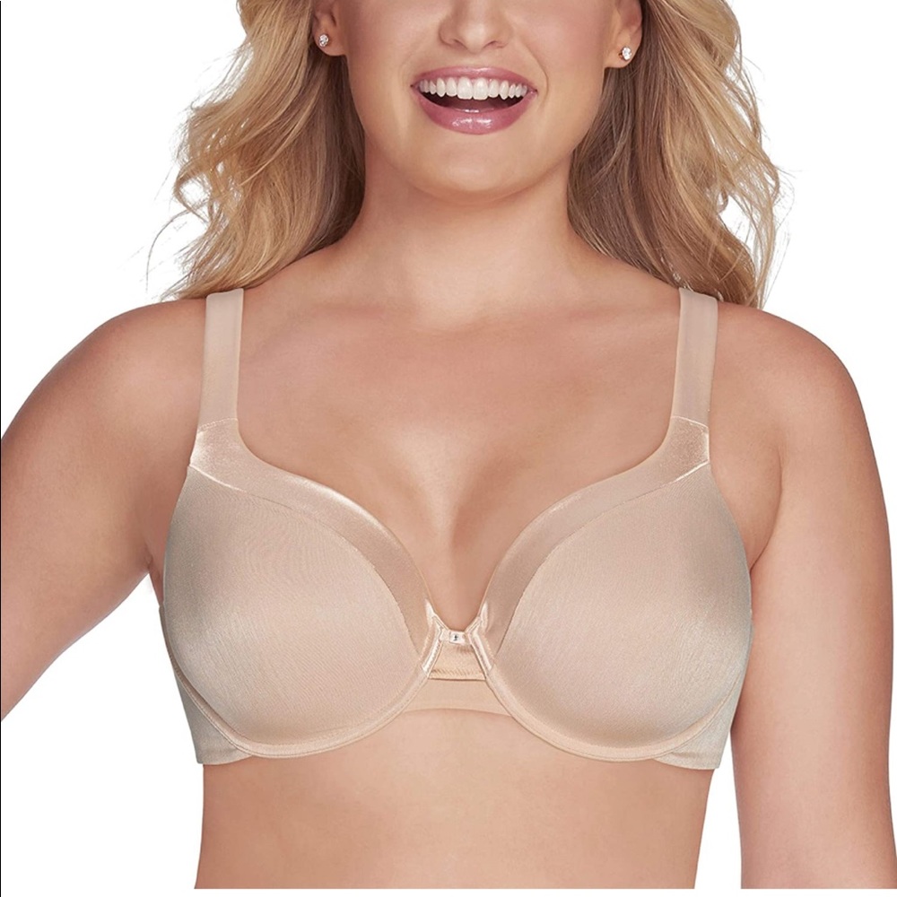 Vanity Fair Women's Illumination Full Figure Zoned-in Support Bra 40DD Beige.